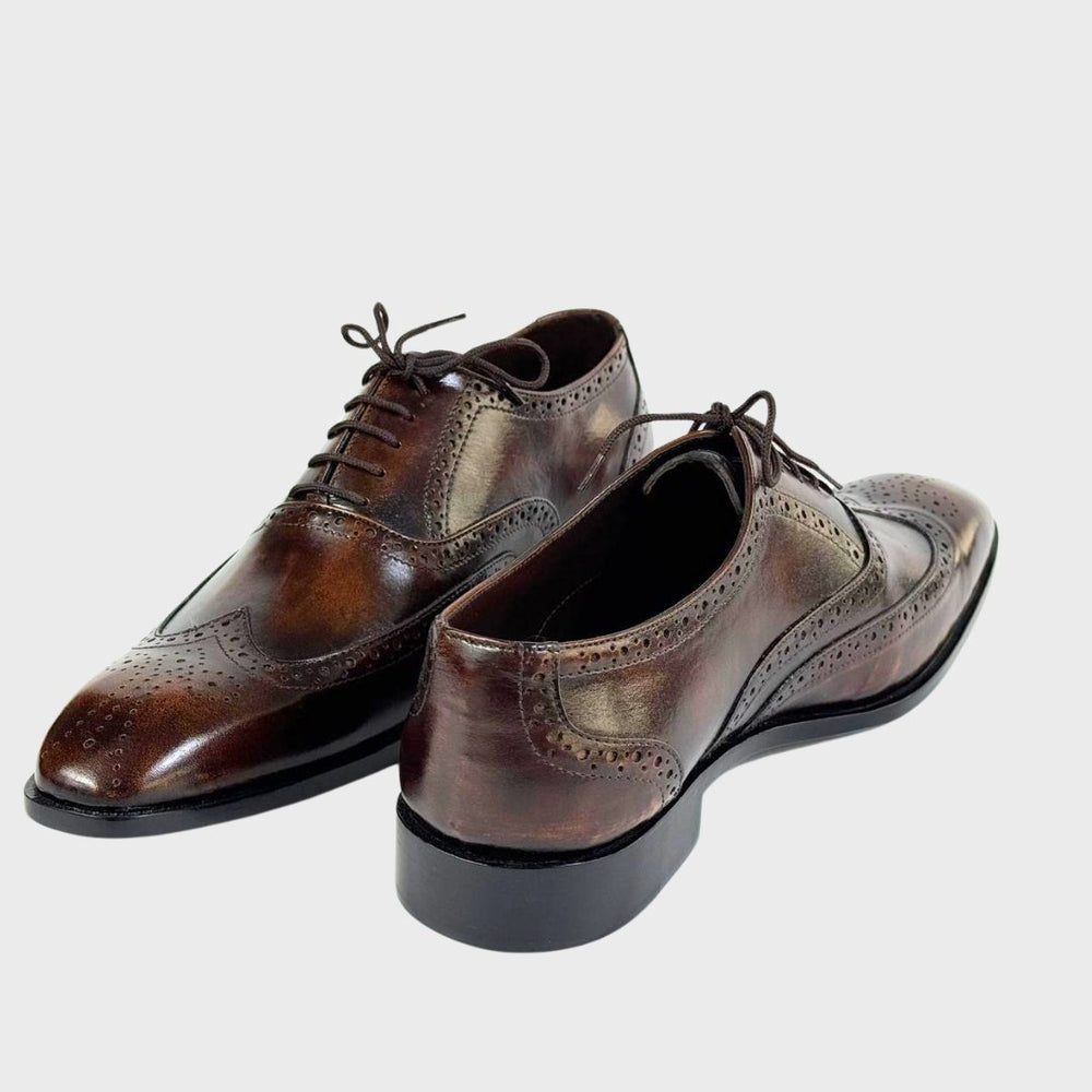 Men’s Premium Buckle Dress Shoes – Dark Brown
