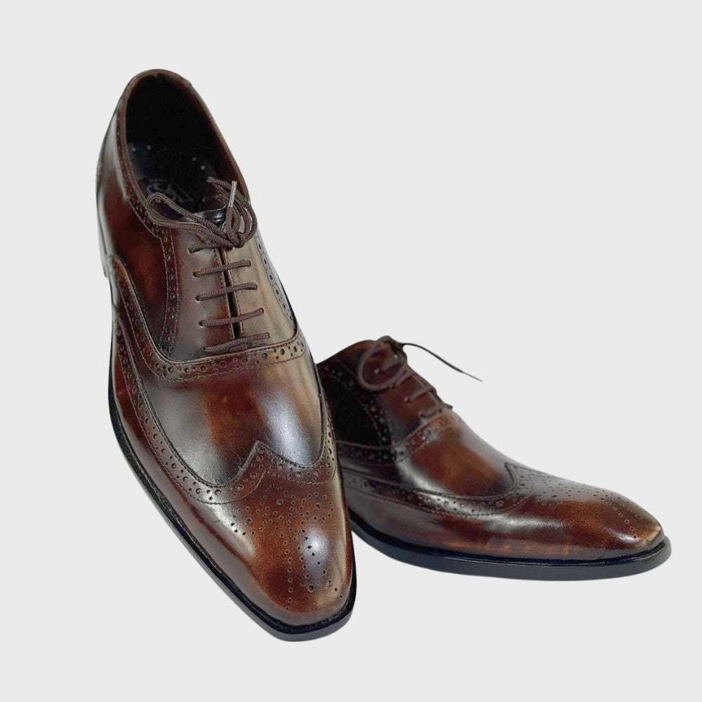 Men’s Premium Buckle Dress Shoes – Dark Brown